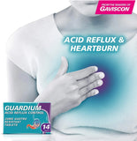 Guardium Tablets Heartburn And Acid Reflux Control By Gaviscon - 14 Pack