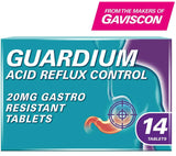 Guardium Tablets Heartburn And Acid Reflux Control By Gaviscon - 14 Pack