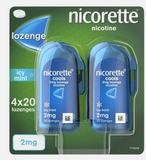 Nicorette® Cools 2mg Lozenge Nicotine Icy Mint 4 x 20 Lozenges (Stop Smoking Aid)